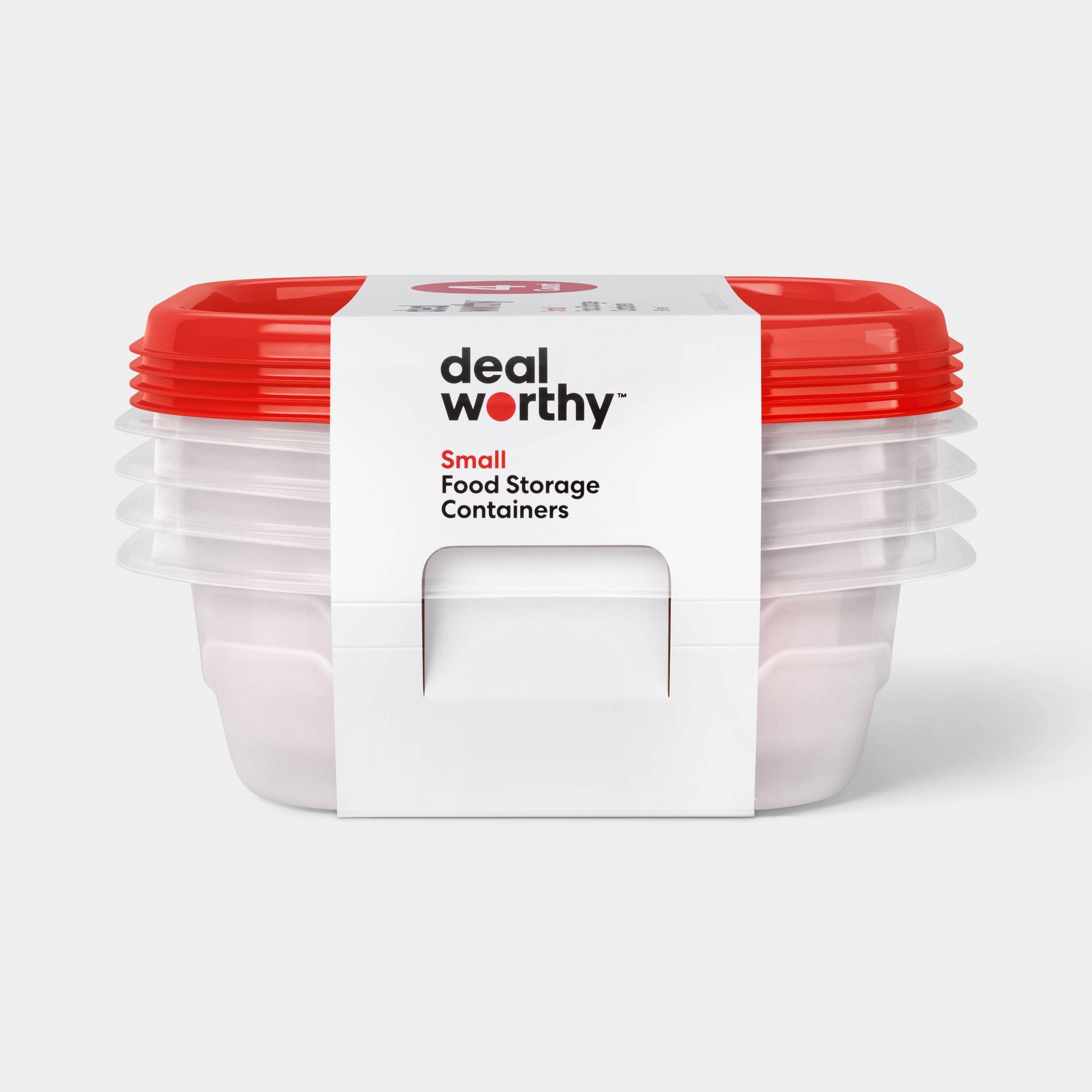Food Storage Pantry - Małe kwadratowe pojemniki na żywność 4ct