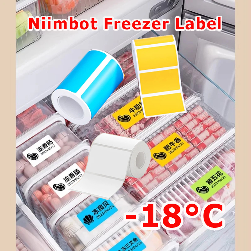 Food Storage And Temperature - Papier do etykiet NIIMBOT B1/B21/B31/B203/B3S, odporny