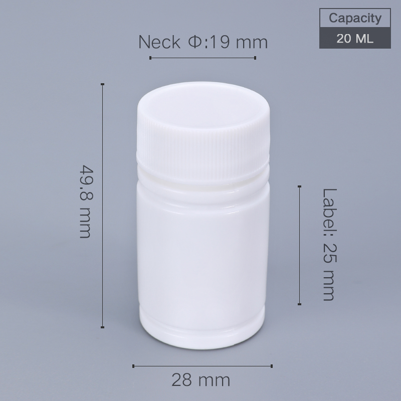 Food Storage Drums - 100 sztuk 20ML mała plastikowa butelka