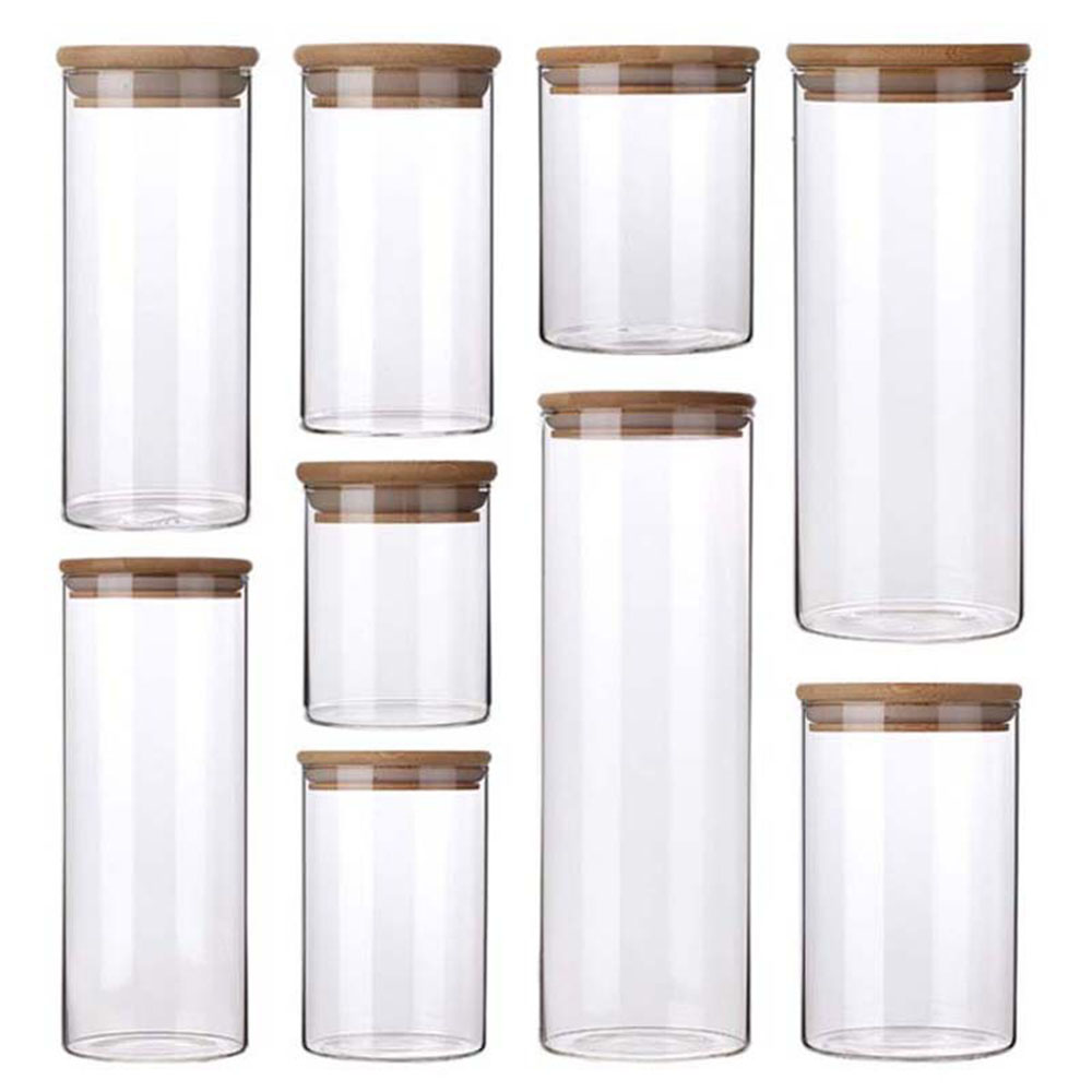 Food Storage Drums - 4/8szt 250ml 500ml 1000ml Szklany słoik