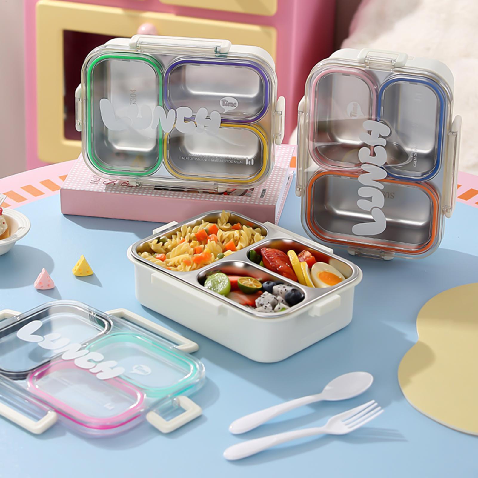 Food Storage With Compartments - Pojemnik na lunch ze stali nierdzewnej