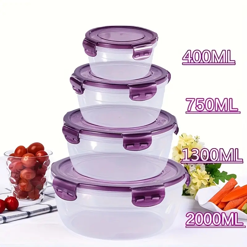 Food Storage Equipment - 4 Plastikowe pojemniki na żywność, pudełka