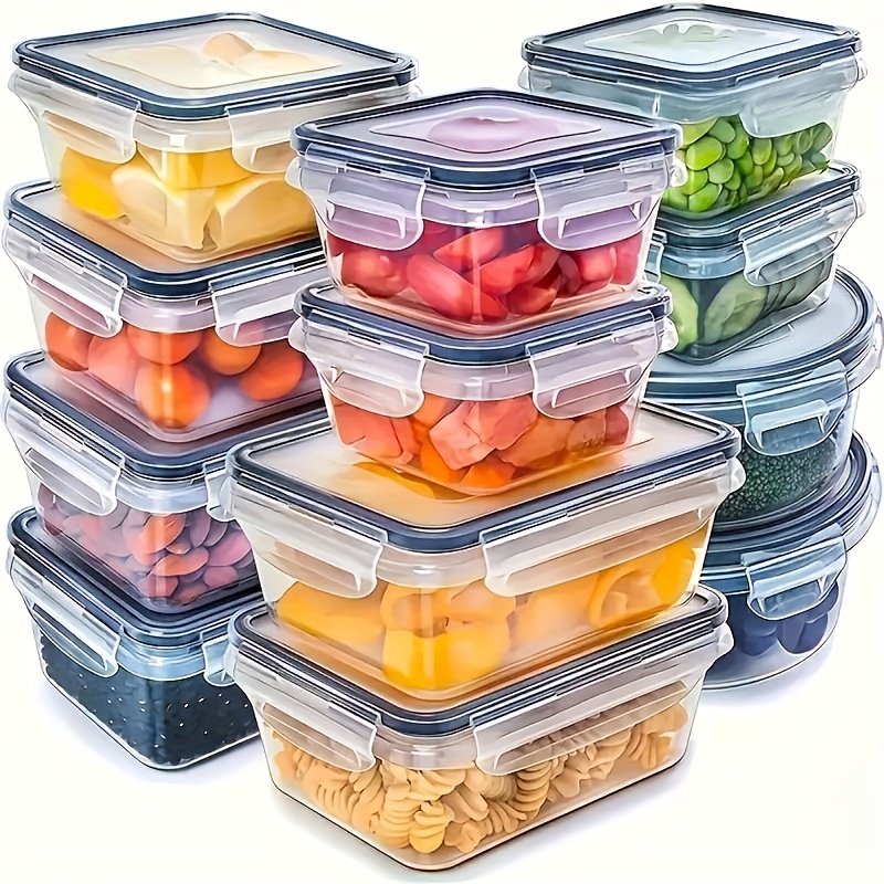 Food Storage Equipment - Zestaw 8 sztuk zawiera 4 pojemniki