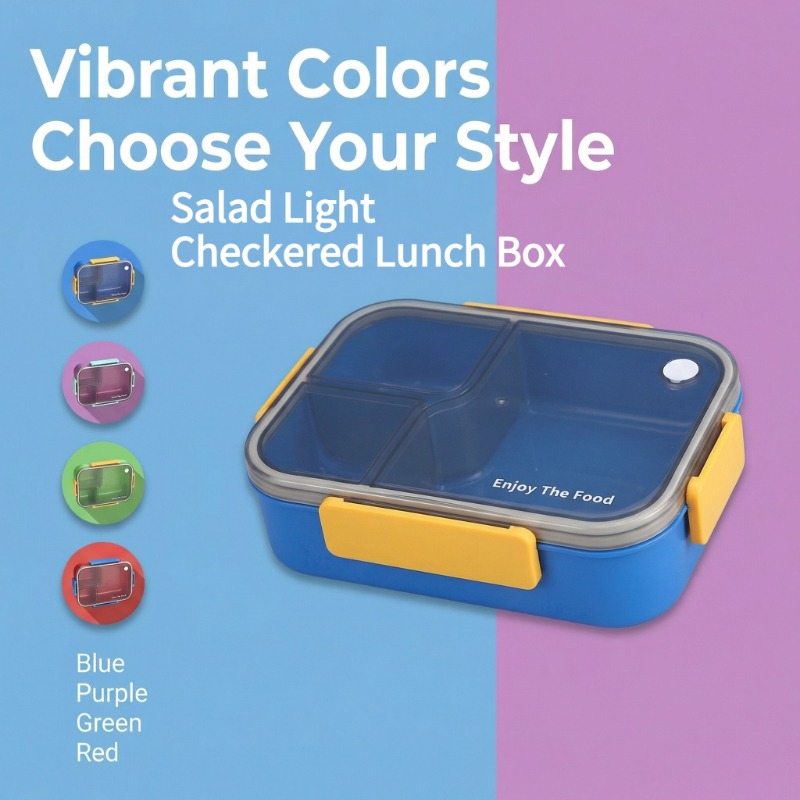 Food Storage With Compartments - Kolorowy, szczelny pojemnik na drugie śniadanie,