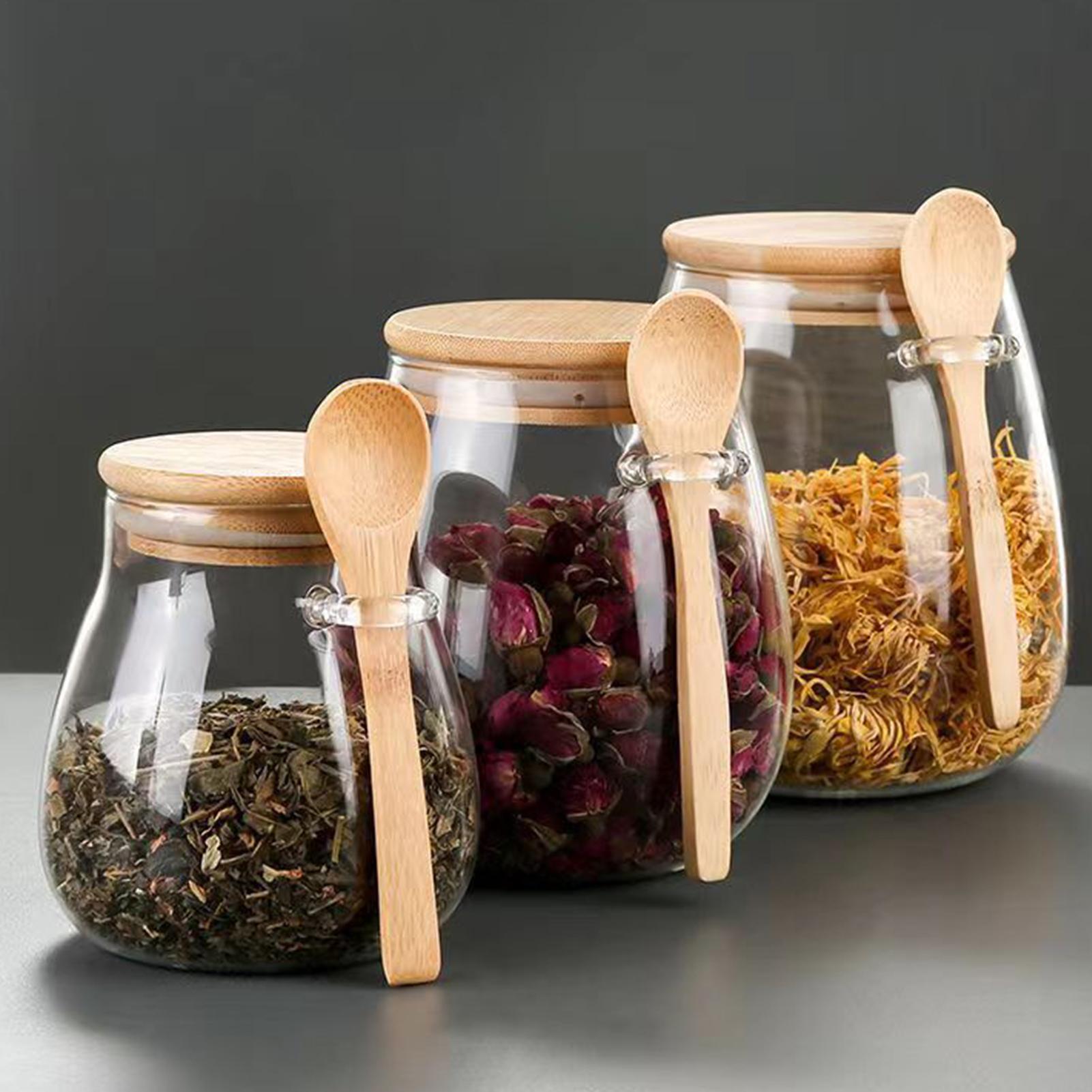 Food Storage Food Safety - Szklany słoik na herbatę, szczelny słoik