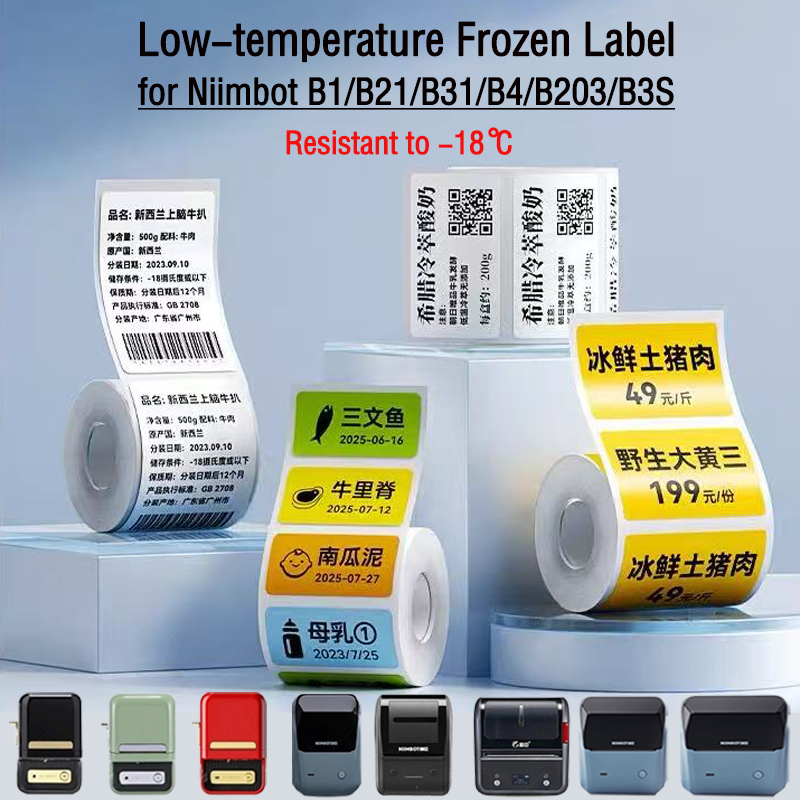 Food Storage And Temperature - NIIMBOT B1/B2/B21/B31/B4/B203/B3S/B2 Papier do etykiet na