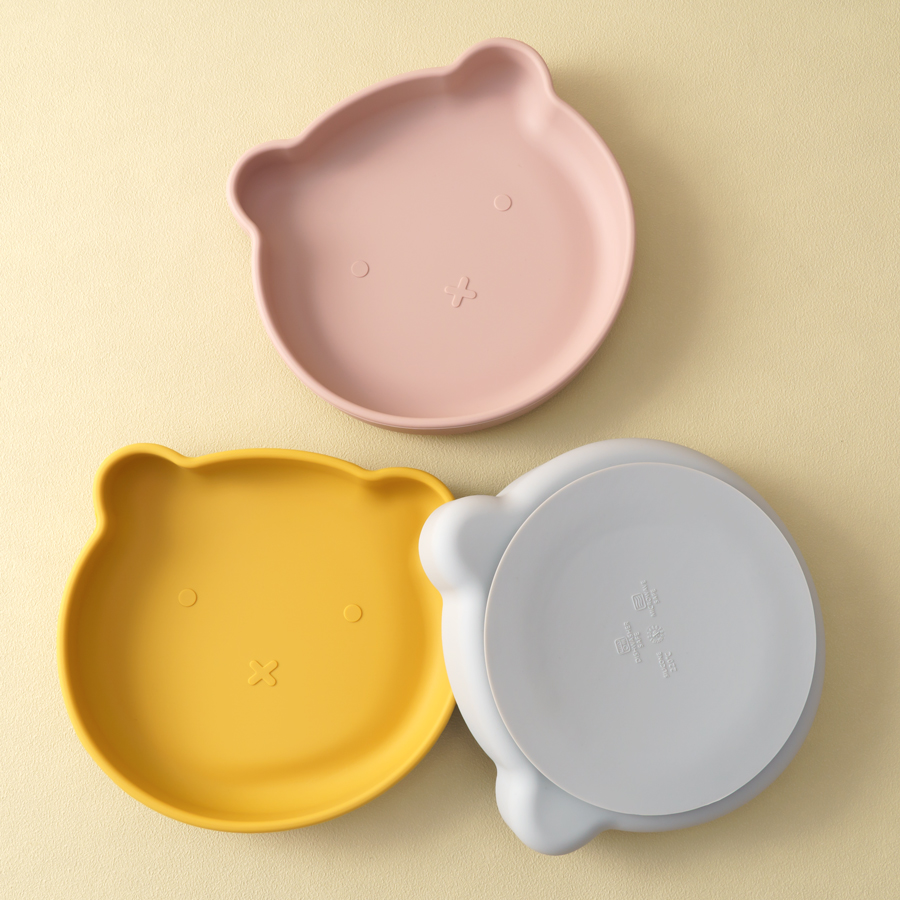 Food Storage 1 Year - 1PC Silikonowe naczynia dla niemowląt Talerz