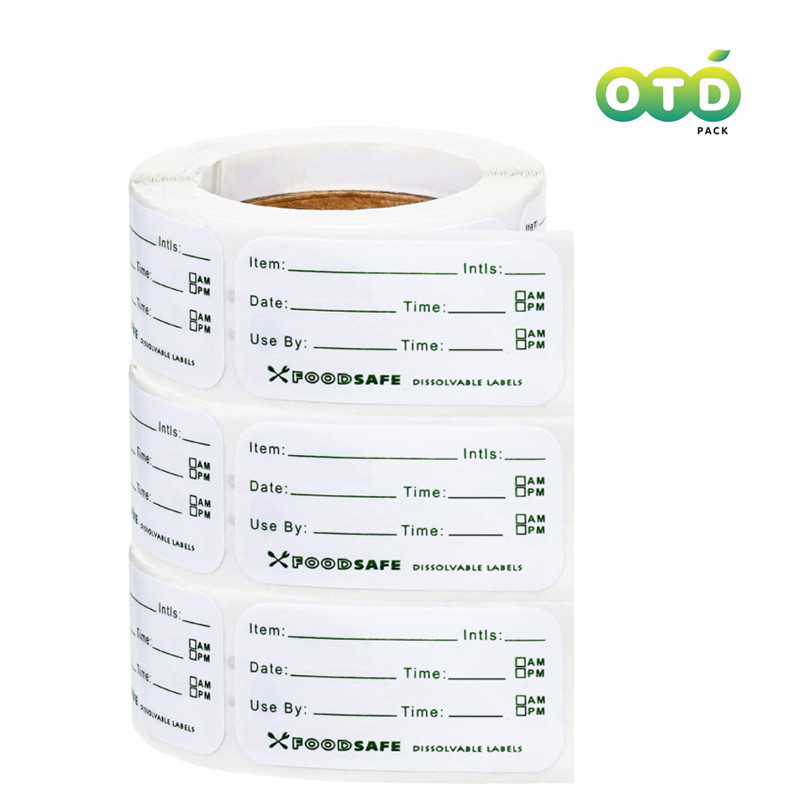 Food Storage Restaurant - 300/szt Etykiety do przechowywania żywności Samoprzylepne