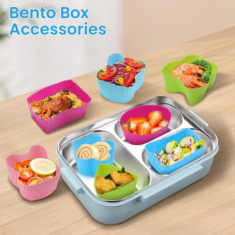 Food Storage Unit - 8 szt. Silikonowe przegródki do lunchboxa