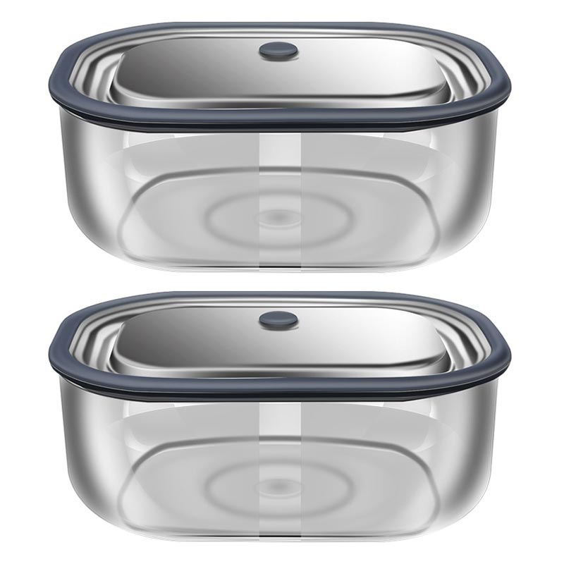 Food Storage Containers B&M - Wysokiej jakości szkło borokrzemowe prostokąt pudełko