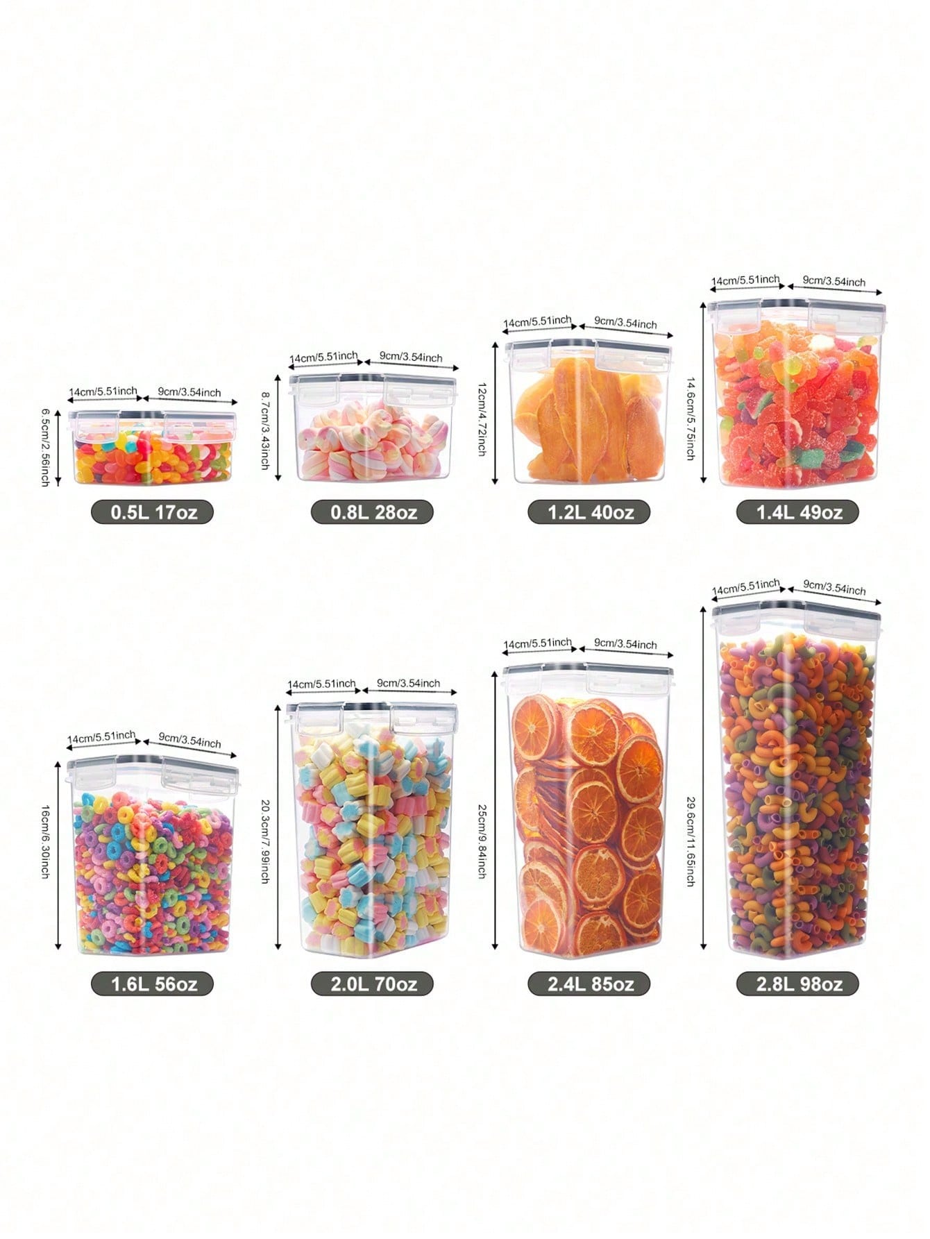 48 szt. Hermetycznych pojemnik – Food Storage Pantry recenzja i cena