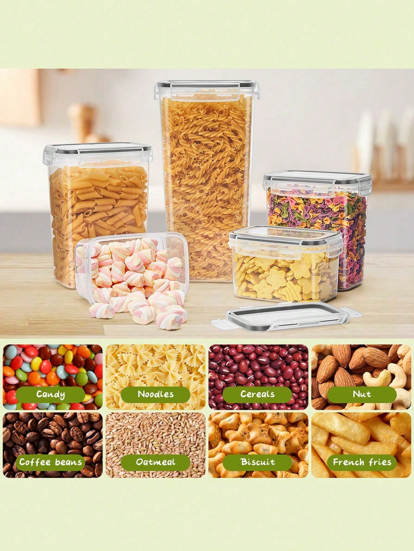48 szt. Hermetycznych pojemnik – Food Storage Pantry recenzja i cena