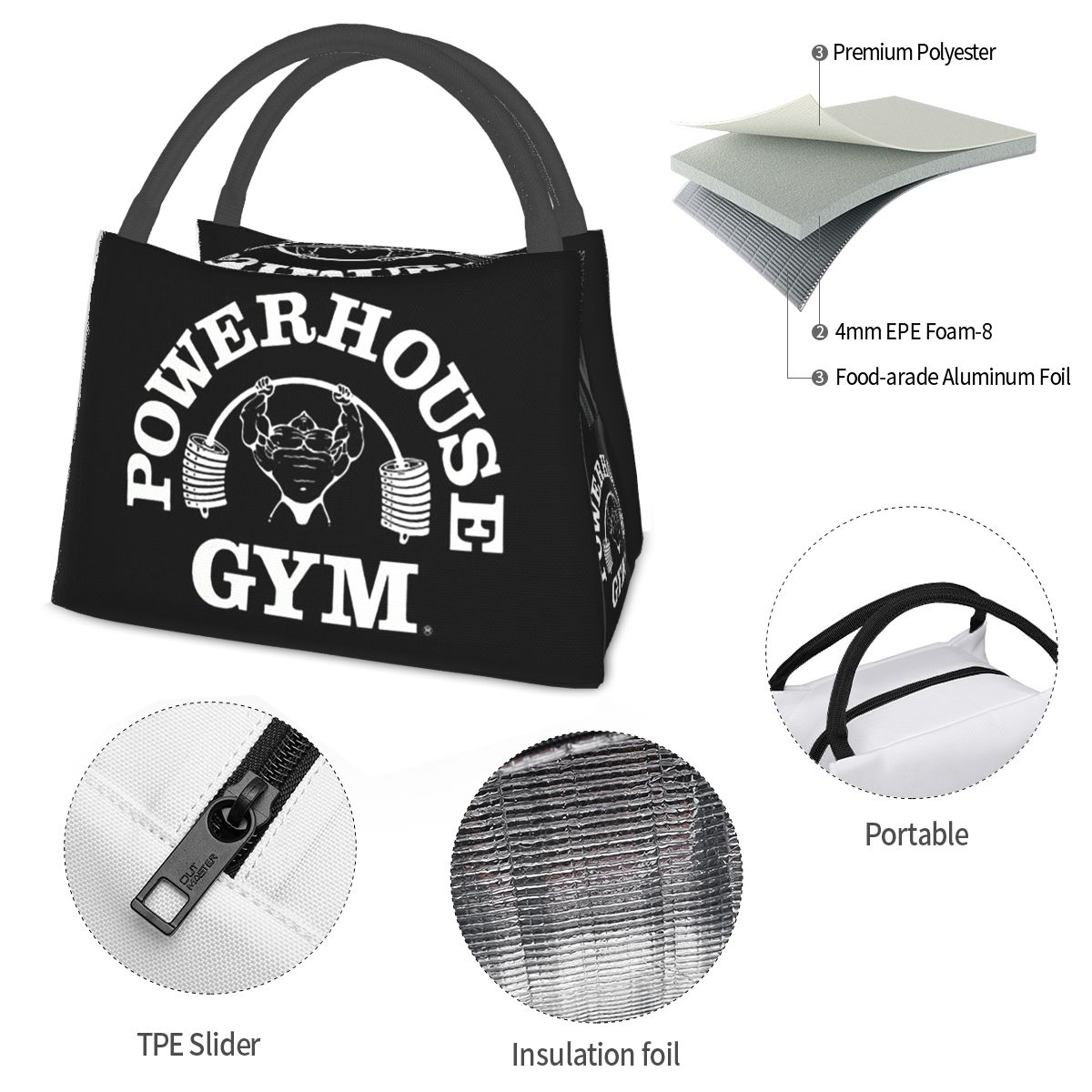 Torba na lunch Powerhouse Gym  – Food Storage Building recenzja i cena