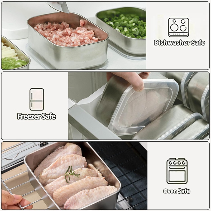 Pojemniki ze stali nierdzewnej – Food Storage And recenzja i cena