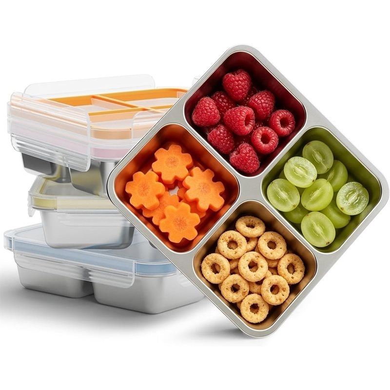GIGI 4-pakowe pojemniki na prz – Food Storage With Compartments recenzja i cena