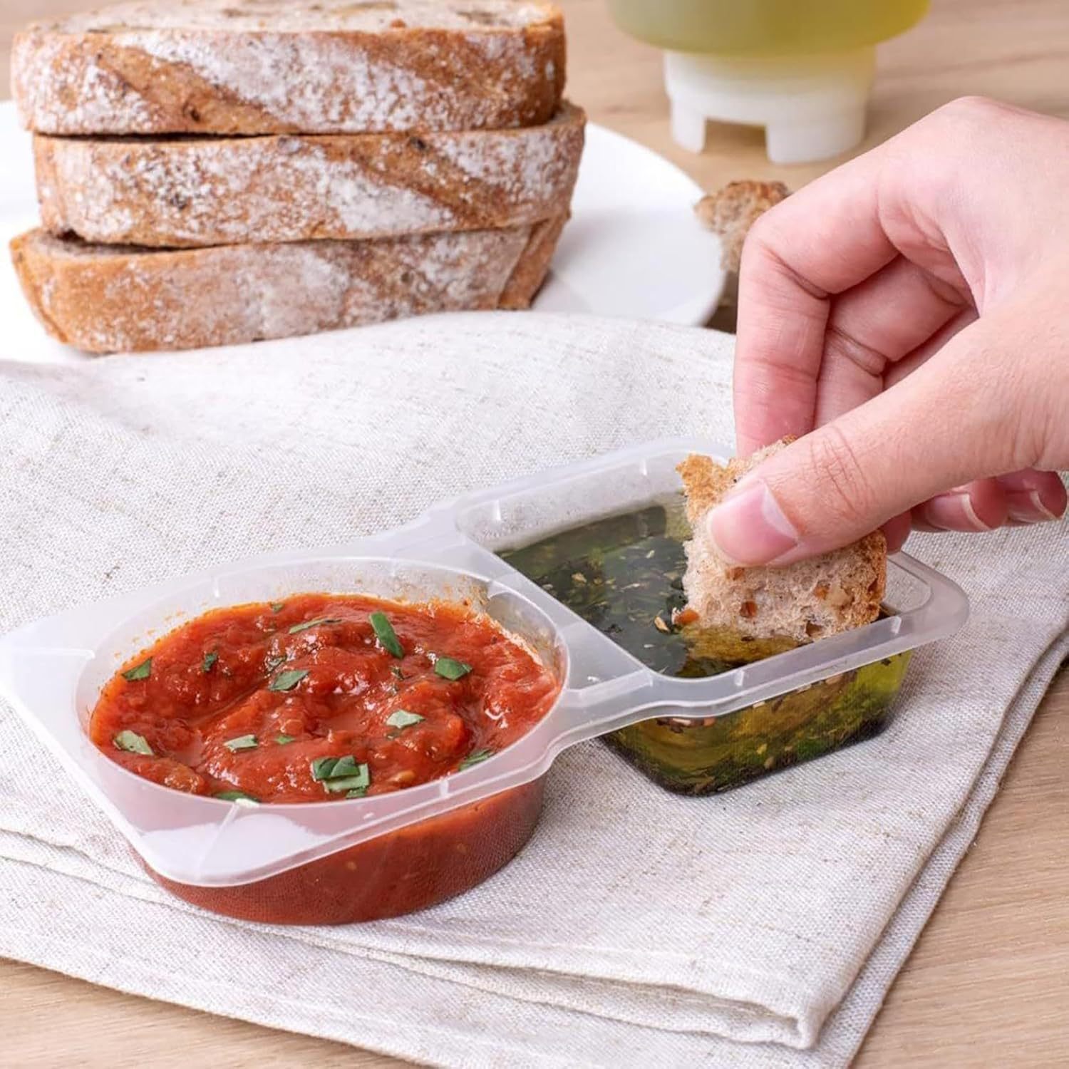 Dwukomorowe, jednorazowe, prze – Food Storage Safety recenzja i cena