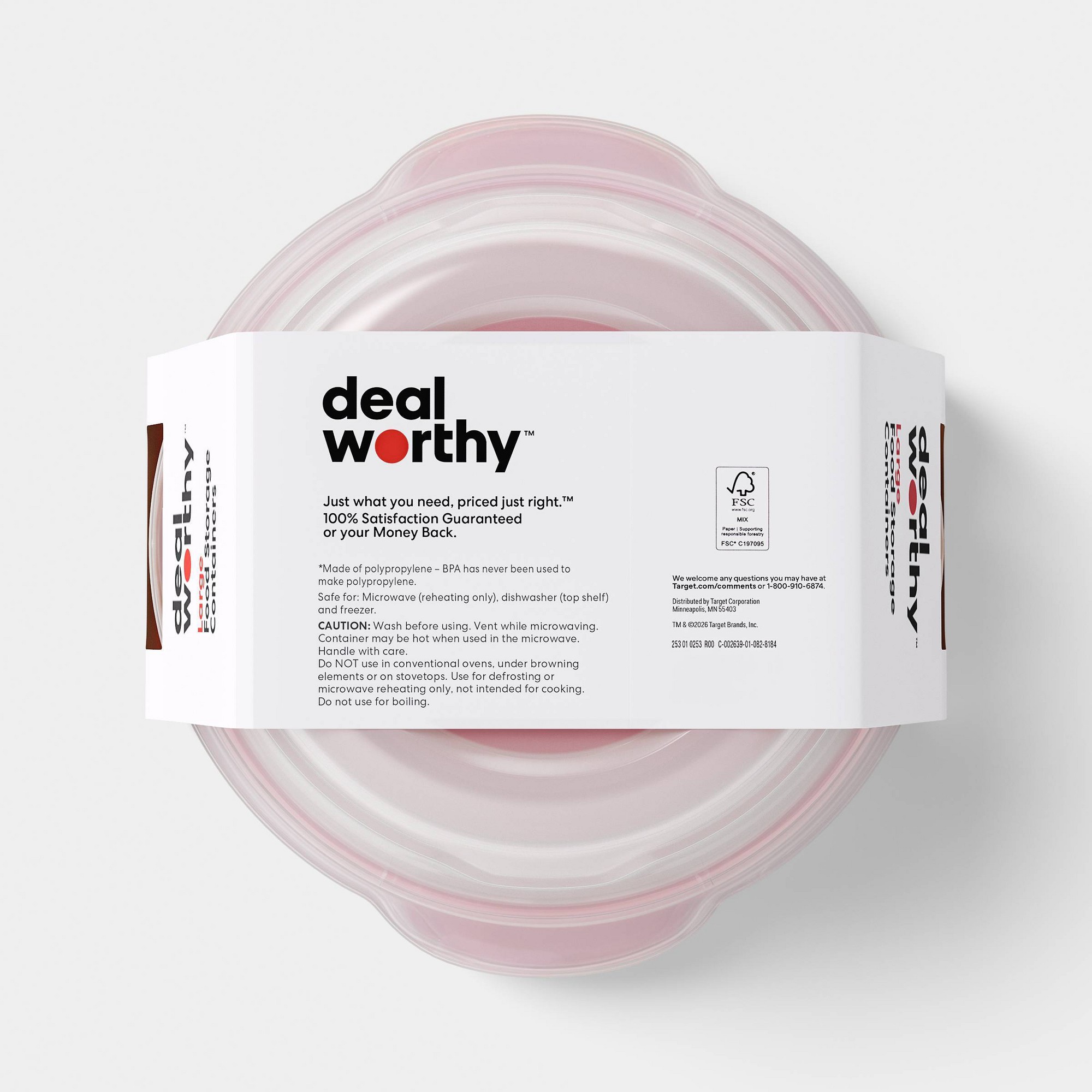 Duże okrągłe pojemniki do prze – Food Storage Pantry recenzja i cena