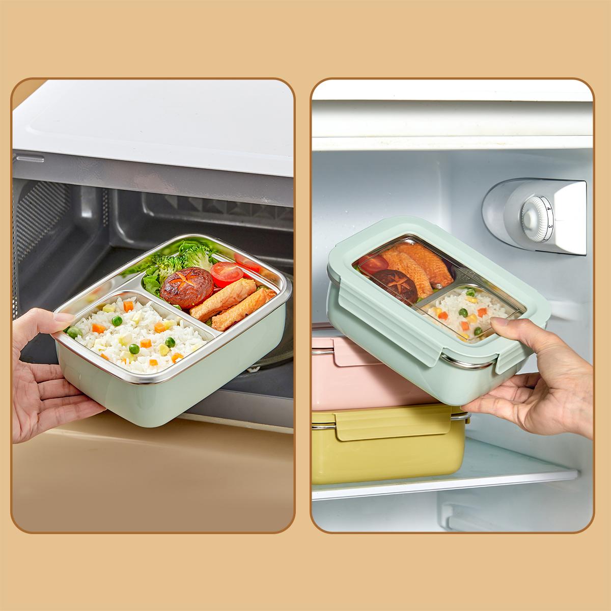 Pojemnik na lunch z mikrofalów – Food Storage With Compartments recenzja i cena
