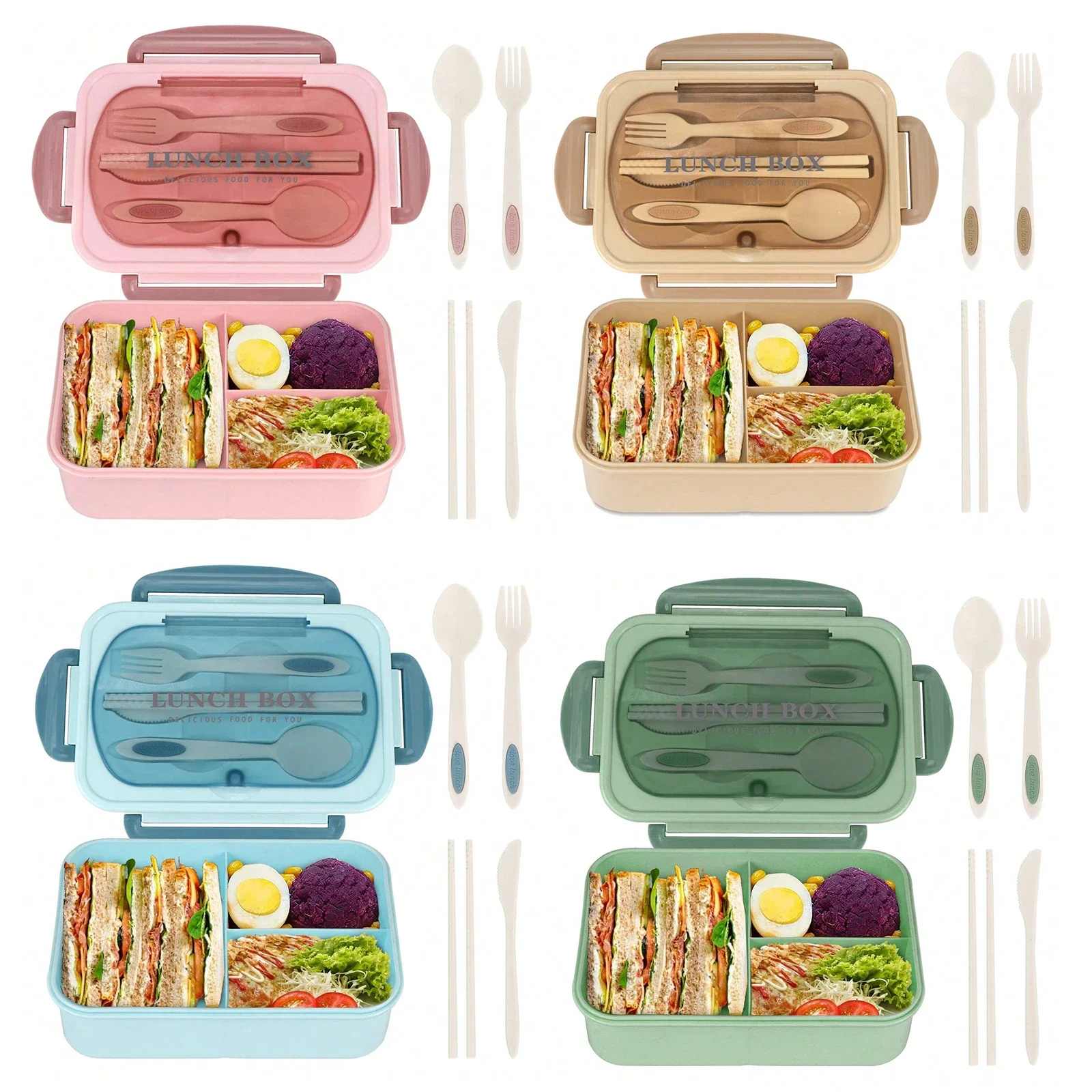 Bento Box Pudełko na lunch dla – Food Storage With Compartments recenzja i cena