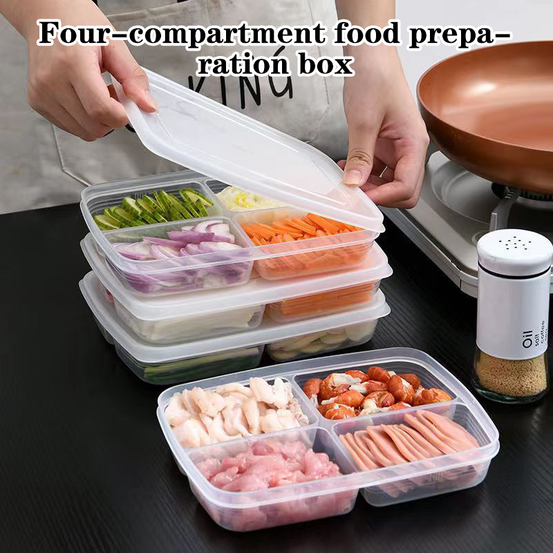 Nowy【4-przegródkowy plastikowy – Food Storage With Compartments recenzja i cena
