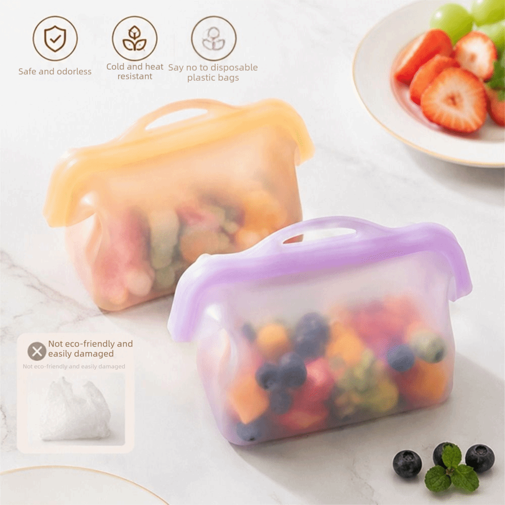 Wodoszczelne silikonowe torby  – Food Storage And Temperature recenzja i cena