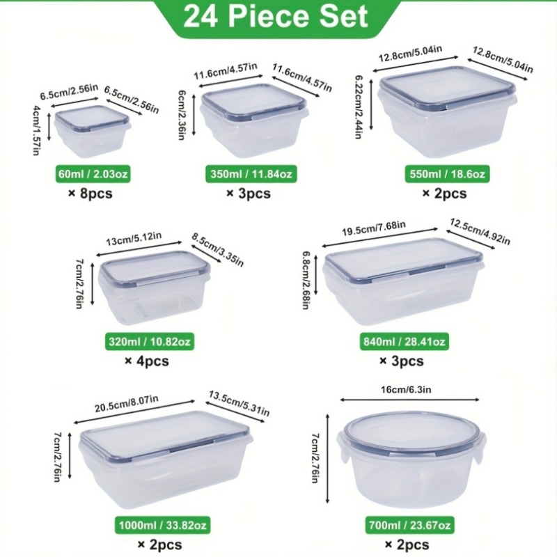 48-częściowy zestaw pojemników – Food Storage Equipment recenzja i cena