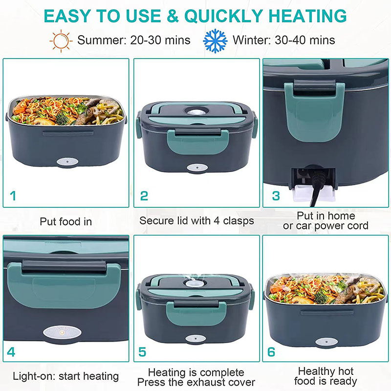 1.5 L 60W elektryczne pudełko  – Food Storage Warmer recenzja i cena