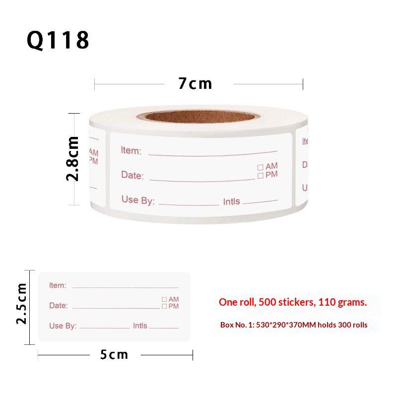 500 szt./rolka 5*2,5 cm Naklej – Food Storage Restaurant recenzja i cena